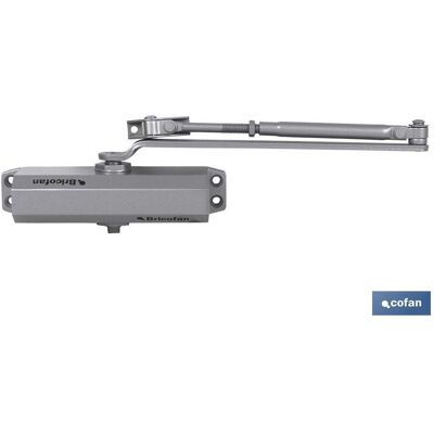 Cierrapuertas Con Retención-40/65kgs- Acabado Bronce , Cierrapuertas, Cuerpo De Zamack. Brazo En Acero. Muelle En Acero Lubricado. Válvulas De Reglaje Con Dispositivo Termost - Cofan Cierrapuertas Con Retención-40/65kgs- Acabado Bronce , Cierrapuertas, Cuerpo De Zamack. Brazo En Acero. Muelle En Acero Lubricado. Válvulas De Reglaje Con Dispositivo Termost - Cofan