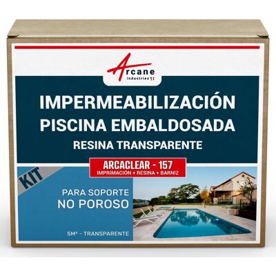 ARCANE INDUSTRIES Resina Impermeabilizante Transparente Para Piscinas, Kit Con Membrana Líquida - Arcaclear ARCANE INDUSTRIES Resina Impermeabilizante Transparente Para Piscinas, Kit Con Membrana Líquida - Arcaclear