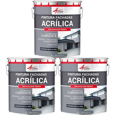 ARCANE INDUSTRIES Pintura Acrílica Para Exteriores, Impermeable Y Duradera Para Fachadas Exteriores - Arcafaçade Renov ARCANE INDUSTRIES Pintura Acrílica Para Exteriores, Impermeable Y Duradera Para Fachadas Exteriores - Arcafaçade Renov