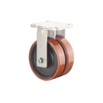 BS Rueda Doble Pesada Poliuretano 150mm - Rueda doble BS Rueda Doble Pesada Poliuretano 150mm - Rueda doble