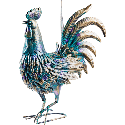 BELIANI Escultura De Pájaro De Metal Hierro Hecha A Mano Animal De Pie Adorno Multicolor Sibulan BELIANI Escultura De Pájaro De Metal Hierro Hecha A Mano Animal De Pie Adorno Multicolor Sibulan