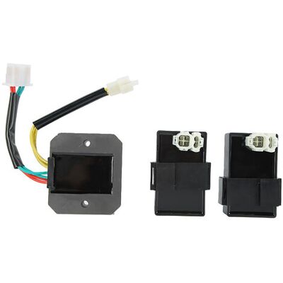 SANS MARQUE Juego De 3 Piezas De Cdi De Doble Encendido + Regulador Rectificador, Apto Para Xl 600 V Transalp 1989-1996. SANS MARQUE Juego De 3 Piezas De Cdi De Doble Encendido + Regulador Rectificador, Apto Para Xl 600 V Transalp 1989-1996.