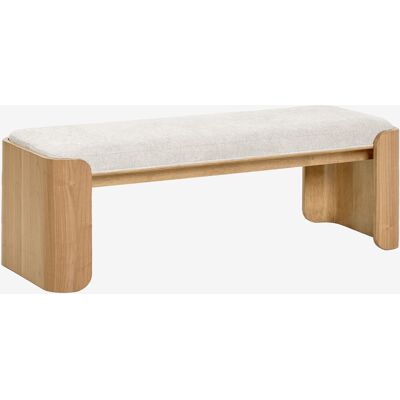 Banco En Madera De Caucho Y Chapa Lofren Sklum &x2194&xfe0e 140 Cm Banco En Madera De Caucho Y Chapa Lofren Sklum &x2194&xfe0e 140 Cm