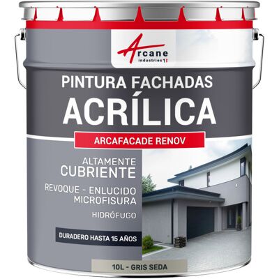ARCANE INDUSTRIES Pintura Acrílica Para Exteriores, Impermeable Y Duradera Para Fachadas Exteriores - Arcafaçade Renov ARCANE INDUSTRIES Pintura Acrílica Para Exteriores, Impermeable Y Duradera Para Fachadas Exteriores - Arcafaçade Renov