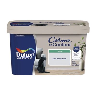 DULUX VALENTINE - Creme de Couleur - Gris - Satin - Pintura DULUX VALENTINE - Creme de Couleur - Gris - Satin - Pintura