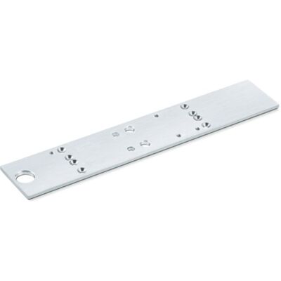 Placa de montaje Geze TS 5000/4000 - Plateada - Cerradura de puerta Placa de montaje Geze TS 5000/4000 - Plateada - Cerradura de puerta