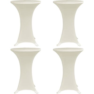 DÉCOSHOP26 Cubremesas Elásticos Ø 60 Cm Crema 4 Piezas Dec022511 DÉCOSHOP26 Cubremesas Elásticos Ø 60 Cm Crema 4 Piezas Dec022511