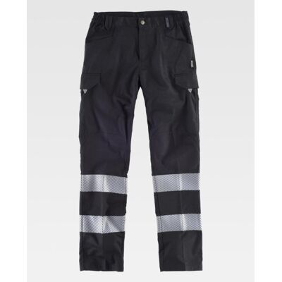 Pantalón Industrial Con Cintas Reflectantes Segmentadas Workteam Combi C2717 S Negro Pantalón Industrial Con Cintas Reflectantes Segmentadas Workteam Combi C2717 S Negro