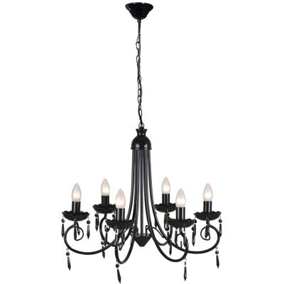 HELLOSHOP26 Lámpara Colgante Clásica Diseño Elegante 55,5 X 46 Cm Ambiente Lujoso Acrílico Negro 020046225 HELLOSHOP26 Lámpara Colgante Clásica Diseño Elegante 55,5 X 46 Cm Ambiente Lujoso Acrílico Negro 020046225