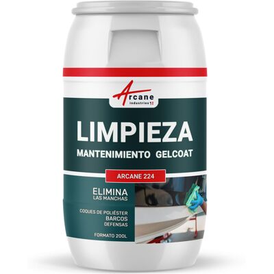 ARCANE INDUSTRIES Limpieza Mantenimiento Gelcoat - Limpiador Para Cascos De Poliéster, Cubierta De Gelcoat, Defensas. Mantenimiento De Barcos ARCANE INDUSTRIES Limpieza Mantenimiento Gelcoat - Limpiador Para Cascos De Poliéster, Cubierta De Gelcoat, Defensas. Mantenimiento De Barcos