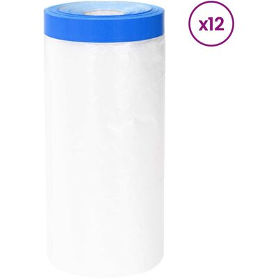 Filme De Enmascarar Con Cinta Adhesiva 12 Uds. Vidaxl Filme De Enmascarar Con Cinta Adhesiva 12 Uds. Vidaxl