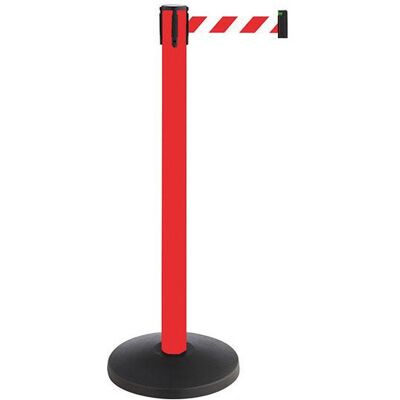 RS PRO Poste de Barrera - 3m Rayas Diagonales Rojo-Blanco RS PRO Poste de Barrera - 3m Rayas Diagonales Rojo-Blanco