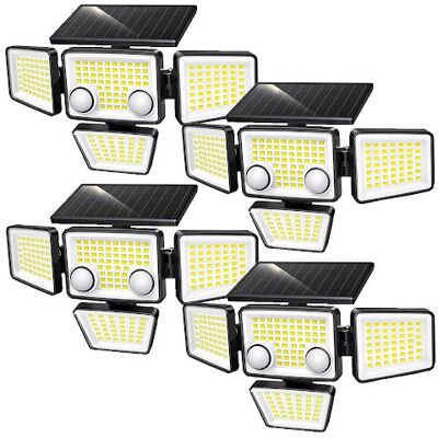 Lumisky - Juego de 4 focos solares fairview H15cm Lumisky - Juego de 4 focos solares fairview H15cm