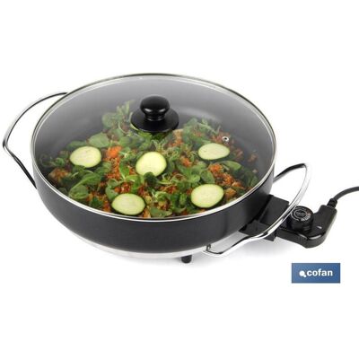 Sarten Electrica 36 X 7 Cm 1500 W , Sartén Eléctrica Idónea Para Cocinar Todo Tipo De Alimentos Sin Aceite Para Una Alimentación Saludable. Posee Una Gran Resistencia Gracias - Cofan Sarten Electrica 36 X 7 Cm 1500 W , Sartén Eléctrica Idónea Para Cocinar Todo Tipo De Alimentos Sin Aceite Para Una Alimentación Saludable. Posee Una Gran Resistencia Gracias - Cofan