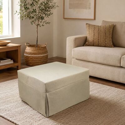 Pouf Cama Individual Dmora - Mueble Ahorrador de Espacio Italiano Pouf Cama Individual Dmora - Mueble Ahorrador de Espacio Italiano