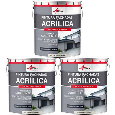 ARCANE INDUSTRIES Pintura Acrílica Para Exteriores, Impermeable Y Duradera Para Fachadas Exteriores - Arcafaçade Renov ARCANE INDUSTRIES Pintura Acrílica Para Exteriores, Impermeable Y Duradera Para Fachadas Exteriores - Arcafaçade Renov
