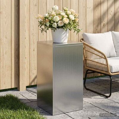 Vidaxl Soporte De Plantas Plateado 30 X 30 X 60 Cm Acero Vidaxl Soporte De Plantas Plateado 30 X 30 X 60 Cm Acero