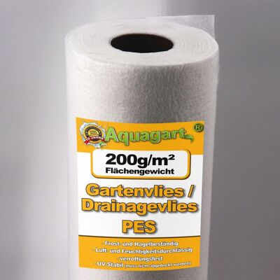 AQUAGART 47,5m² Tela Geotextil - Resistente a UV, 200g AQUAGART 47,5m² Tela Geotextil - Resistente a UV, 200g