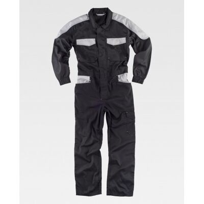 Buzo De Trabajado Combinado Con Triple Costura Workteam Wf1042 Future Xxl Negro+gris Claro Buzo De Trabajado Combinado Con Triple Costura Workteam Wf1042 Future Xxl Negro+gris Claro