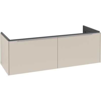 Villeroy & Boch Subway 3.0 Gabinete de baño - Gris, 2 Cajones, Iluminación LED Villeroy & Boch Subway 3.0 Gabinete de baño - Gris, 2 Cajones, Iluminación LED