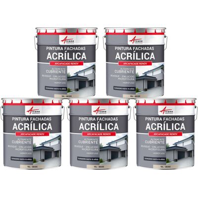 ARCANE INDUSTRIES Pintura Acrílica Para Exteriores, Impermeable Y Duradera Para Fachadas Exteriores - Arcafaçade Renov ARCANE INDUSTRIES Pintura Acrílica Para Exteriores, Impermeable Y Duradera Para Fachadas Exteriores - Arcafaçade Renov