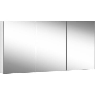 Armario Espejo Blanco Schneider - 150x70x12cm - Puertas Dobles - Sin Luz Armario Espejo Blanco Schneider - 150x70x12cm - Puertas Dobles - Sin Luz