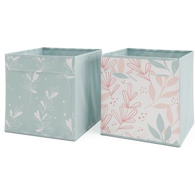 VICCO Caja de almacenamiento Rosa Turquesa - Caja de almacenamiento VICCO Caja de almacenamiento Rosa Turquesa - Caja de almacenamiento
