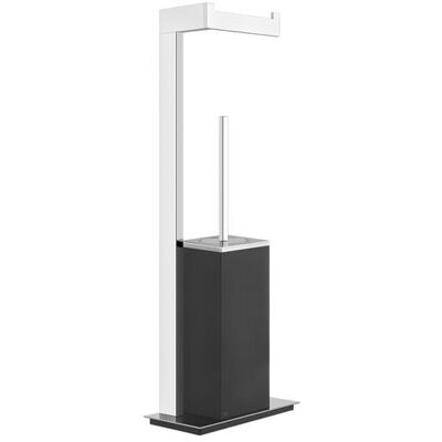 Gessi Rettangolo - Soporte de papel higiénico y set de cepillos - Negro PVD Gessi Rettangolo - Soporte de papel higiénico y set de cepillos - Negro PVD