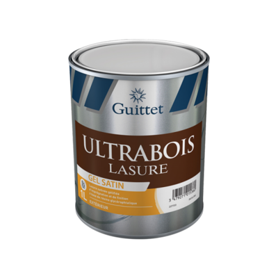 Lasure Ultrabois Gel Satin 1l Base Guj - Guittet Lasure Ultrabois Gel Satin 1l Base Guj - Guittet