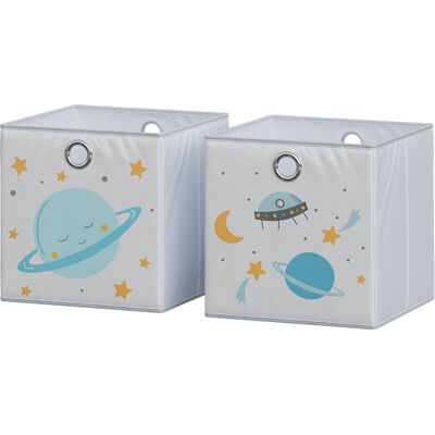 VICCO Caja Plegable de Almacenamiento - Motivo Universo - 30x30x30 cm VICCO Caja Plegable de Almacenamiento - Motivo Universo - 30x30x30 cm