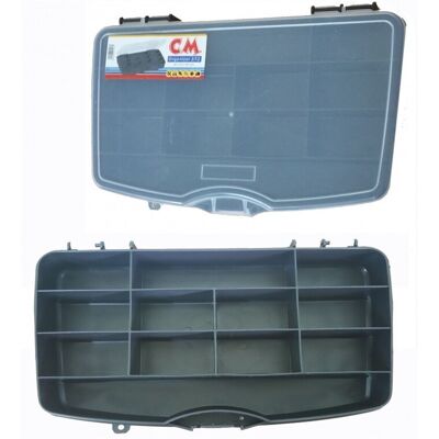 Trade Shop - Organizer 4 X 15.5 X 26.5cm Cassetta Attrezzi Porta Minuteria Minuterie 12 Vaschette - Trade Shop - Organizer 4 X 15.5 X 26.5cm Cassetta Attrezzi Porta Minuteria Minuterie 12 Vaschette -