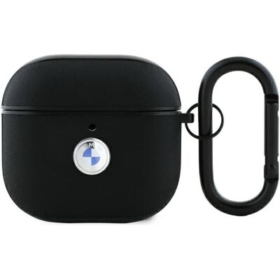 BMW BMA4SSLBK AirPods 4 Cuero Genuino Negro - Funda para Auriculares BMW BMA4SSLBK AirPods 4 Cuero Genuino Negro - Funda para Auriculares