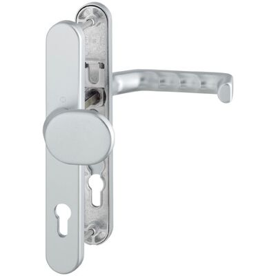 Juego de manillas para puerta Hoppe Liverpool - 92mm - aluminio mate natural Juego de manillas para puerta Hoppe Liverpool - 92mm - aluminio mate natural