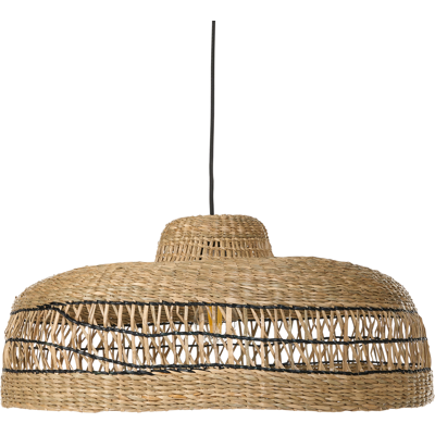 BELIANI Lámpara Colgante Con Pantalla De Algas Marinas Estilo Boho Natural Cuvo BELIANI Lámpara Colgante Con Pantalla De Algas Marinas Estilo Boho Natural Cuvo