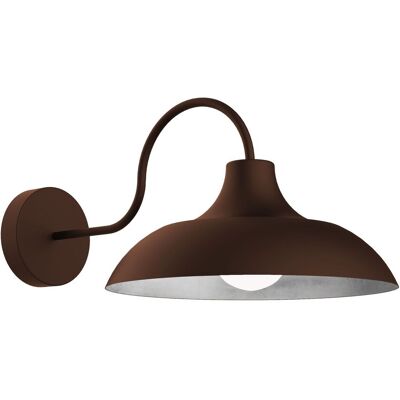 Lumicom Parigina Lámpara de Pared - Corten marrón/Hoja de plata - 30cm Lumicom Parigina Lámpara de Pared - Corten marrón/Hoja de plata - 30cm