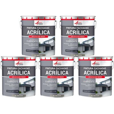 ARCANE INDUSTRIES Pintura Acrílica Para Exteriores, Impermeable Y Duradera Para Fachadas Exteriores - Arcafaçade Renov ARCANE INDUSTRIES Pintura Acrílica Para Exteriores, Impermeable Y Duradera Para Fachadas Exteriores - Arcafaçade Renov