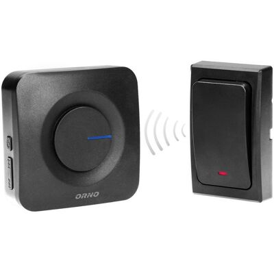 Timbre inalámbrico Orno - 36 tonos - Negro - Timbre inalámbrico Timbre inalámbrico Orno - 36 tonos - Negro - Timbre inalámbrico