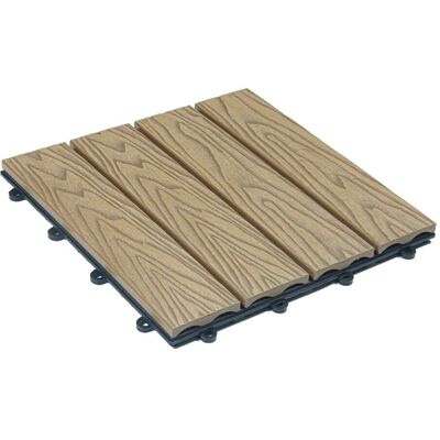 HOME DELUXE - BAVARO PREMIUM - Teca - 1 m² - WPC click tiles HOME DELUXE - BAVARO PREMIUM - Teca - 1 m² - WPC click tiles