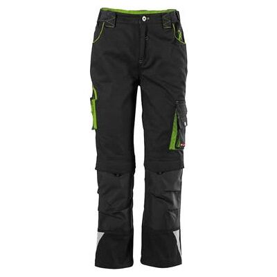 Fortis - Pantalón De Trabajo Niño 24, Black/limegreen,gr98-104 Fortis - Pantalón De Trabajo Niño 24, Black/limegreen,gr98-104