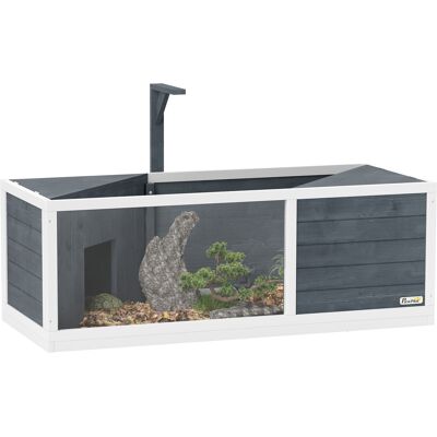 JHY DESIGN Gabbia Per Tartarughe Con Tetto Apribile, Portalampada, Vassoio, Finestra Panoramica, 120 X 50 X 40 Cm, Grigia JHY DESIGN Gabbia Per Tartarughe Con Tetto Apribile, Portalampada, Vassoio, Finestra Panoramica, 120 X 50 X 40 Cm, Grigia