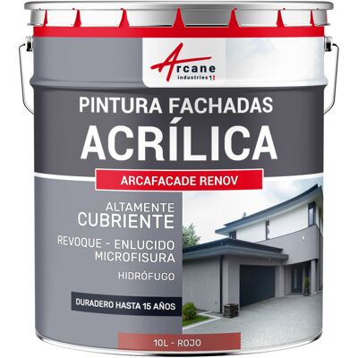 ARCANE INDUSTRIES Pintura Acrílica Para Exteriores, Impermeable Y Duradera Para Fachadas Exteriores - Arcafaçade Renov ARCANE INDUSTRIES Pintura Acrílica Para Exteriores, Impermeable Y Duradera Para Fachadas Exteriores - Arcafaçade Renov