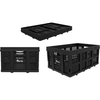 Fortis Cestas plegables - 200kg, 2 piezas - Cesta de almacenamiento Fortis Cestas plegables - 200kg, 2 piezas - Cesta de almacenamiento