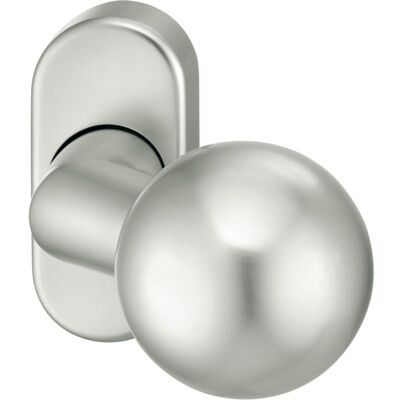 Pomo de puerta FSB - Roseta ovalada, Eloxada, 50mm Diámetro - Tipo de puerta Pomo de puerta FSB - Roseta ovalada, Eloxada, 50mm Diámetro - Tipo de puerta