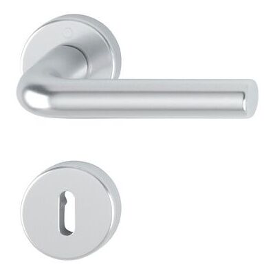Juego de Manijas de Puerta de Aluminio Hoppe Bonn - 37-42mm - Rosetas con Llave Juego de Manijas de Puerta de Aluminio Hoppe Bonn - 37-42mm - Rosetas con Llave