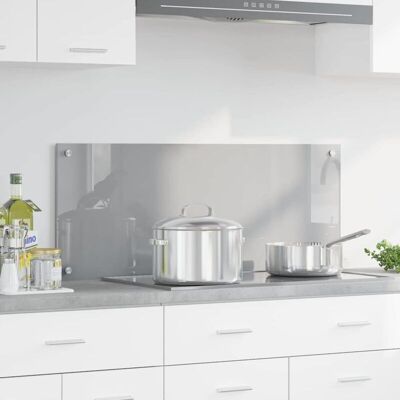 vidaXL Salpicadero de Cocina Gris Claro - Salpicadero de Cocina vidaXL Salpicadero de Cocina Gris Claro - Salpicadero de Cocina
