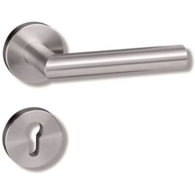Hewi - Juego de Manijas y Rosetas de Acero Inoxidable - Tipo de Puerta Hewi - Juego de Manijas y Rosetas de Acero Inoxidable - Tipo de Puerta