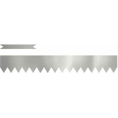 vidaXL Bordura de acero galvanizado 100x0.5x15cm - Bordura de jardín vidaXL Bordura de acero galvanizado 100x0.5x15cm - Bordura de jardín