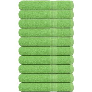 Toallas 10 Uds Verde Manzana 100x200 Cm 360 Gsm Vidaxl Toallas 10 Uds Verde Manzana 100x200 Cm 360 Gsm Vidaxl