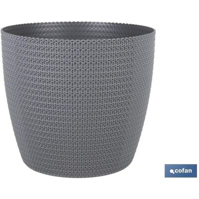 Cofan - Maceta O Macetero Trenzada Color Gris Oscuro Pp Ø 306 X 262 Mm 15,6 L Caja 5 Unid. Cofan - Maceta O Macetero Trenzada Color Gris Oscuro Pp Ø 306 X 262 Mm 15,6 L Caja 5 Unid.