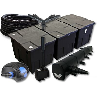 WILTEC Sunsun Filtro Set 90000l Estanque Con 72w Clarificador Y 100w Eco Bomba 25m Tubo Fuente Jardin WILTEC Sunsun Filtro Set 90000l Estanque Con 72w Clarificador Y 100w Eco Bomba 25m Tubo Fuente Jardin